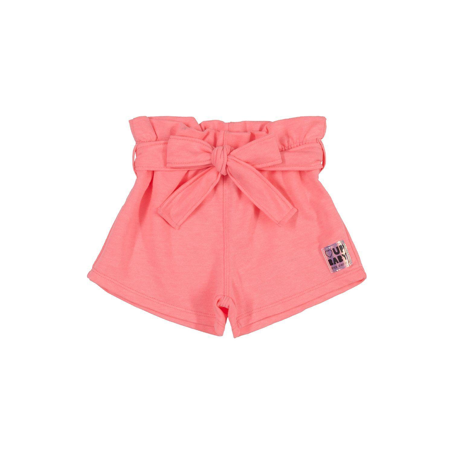 Conjunto Gatos Polera y Shorts Blanco y Rosado Up Baby-2