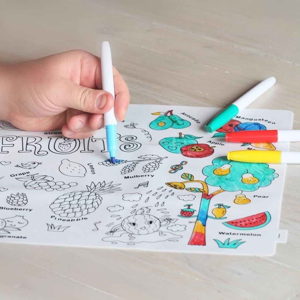 Individual para Colorear Granja 30x40-2