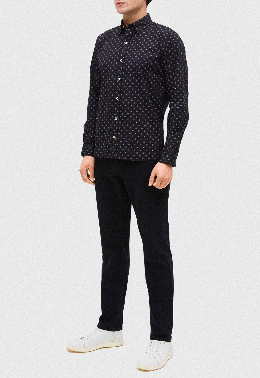 Camisa River. Fantasía. Negro--0