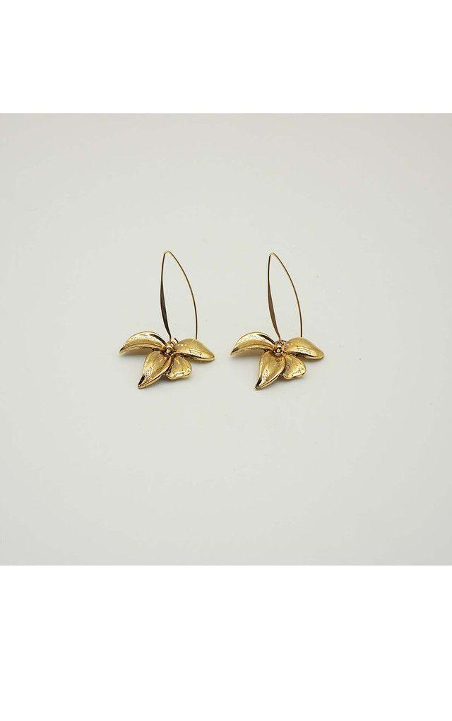 Aros Largos Petali Dorado i-D-0