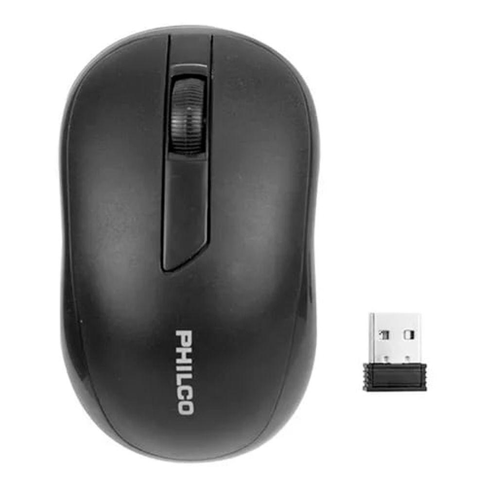 Mouse Inalambrico Óptico Philco Negro-0