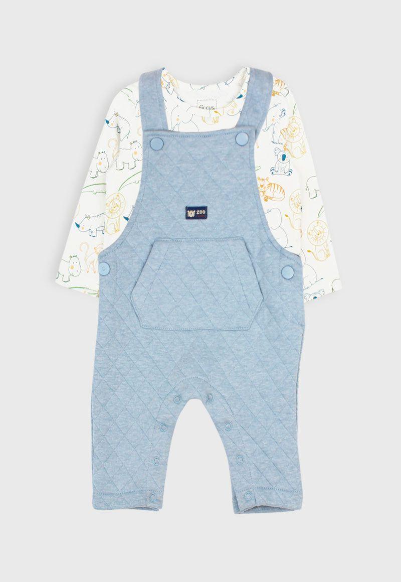 Conjunto newborn niño jardinera zoo 102-0