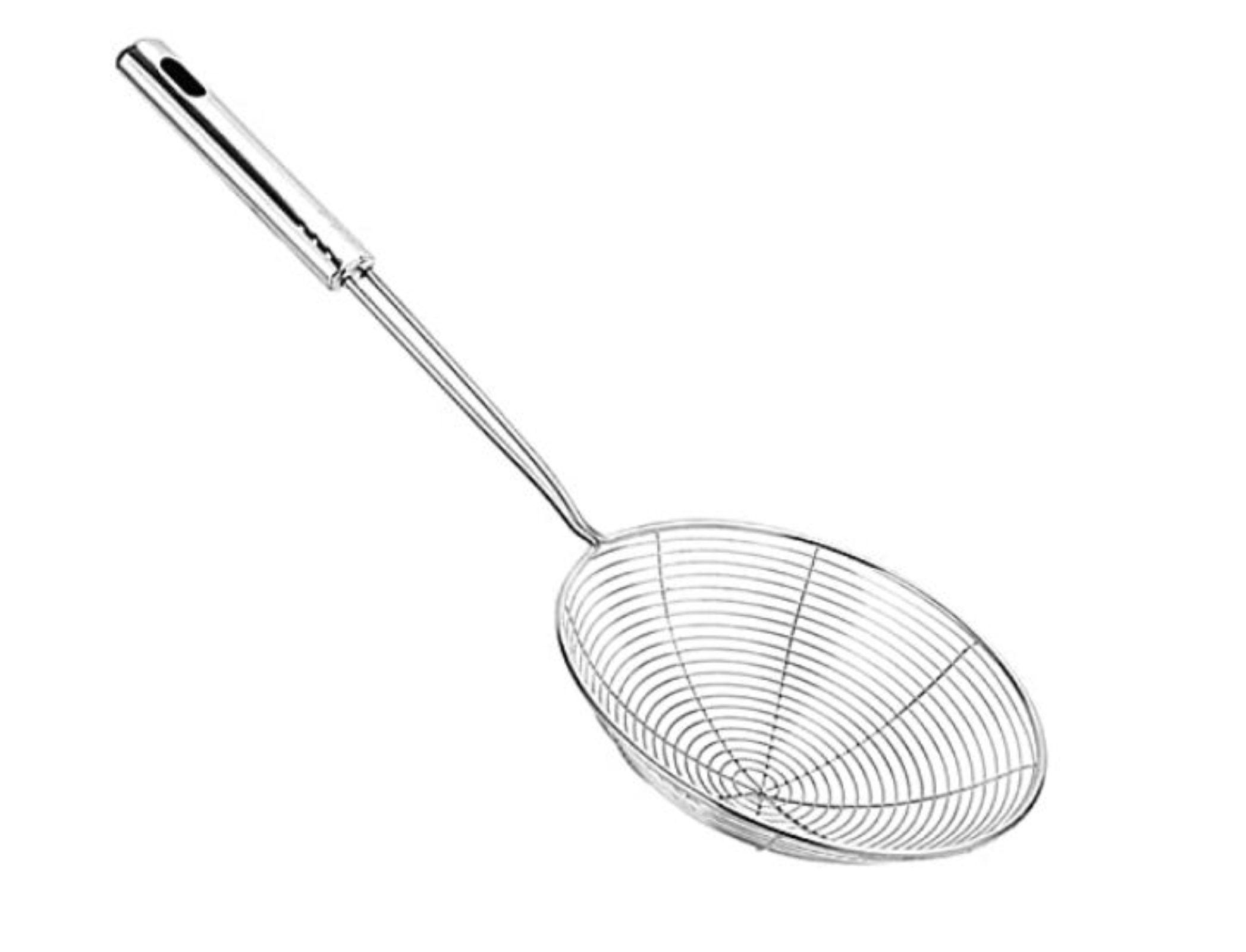 Espumadera Alambre Acero Inoxidable Colador Freir Multiuso-0