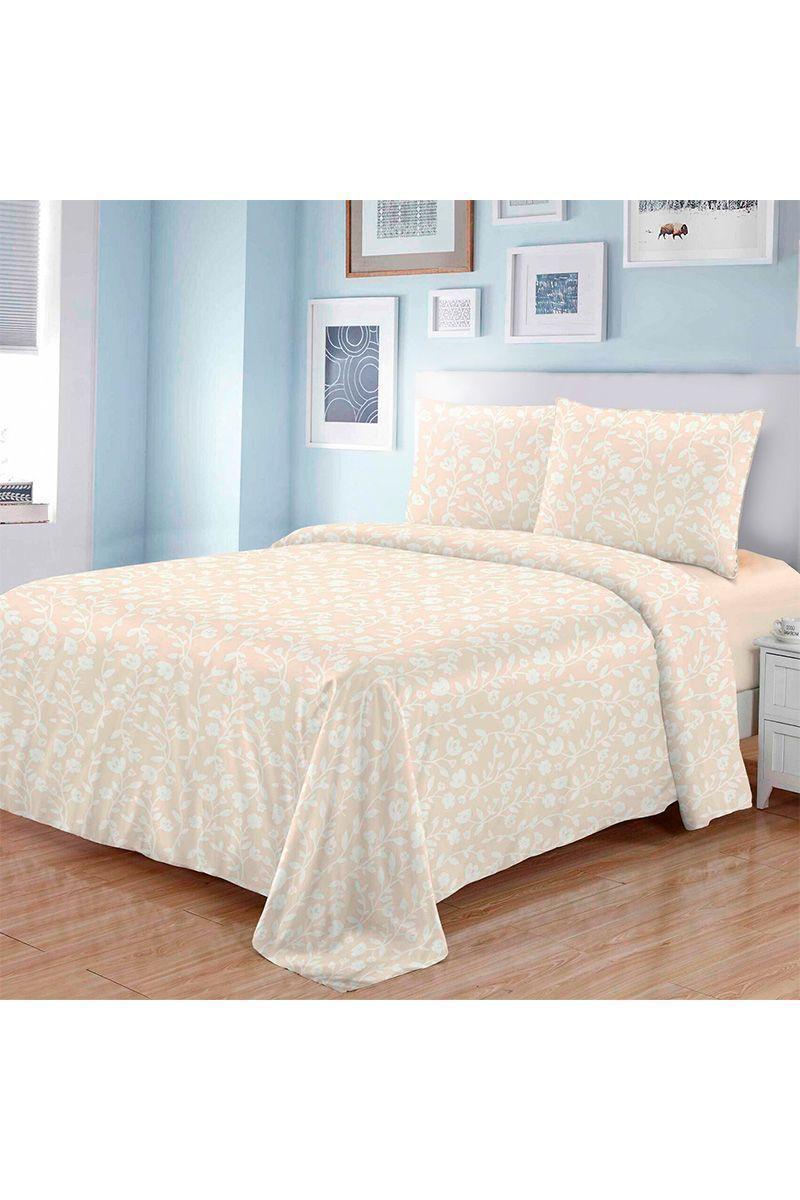 Juego de Sábanas Microfibra 1 Plaza Flores-4