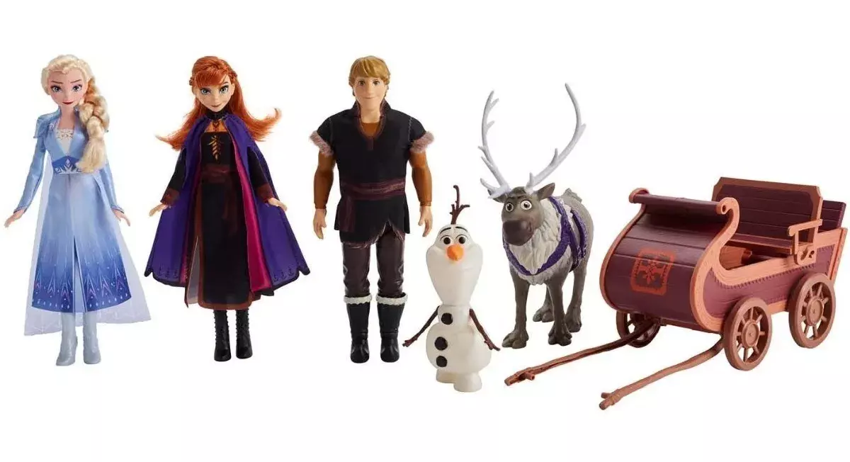 Frozen 2 Carruaje Deluxe + 5 Personajes Elsa Anna -1