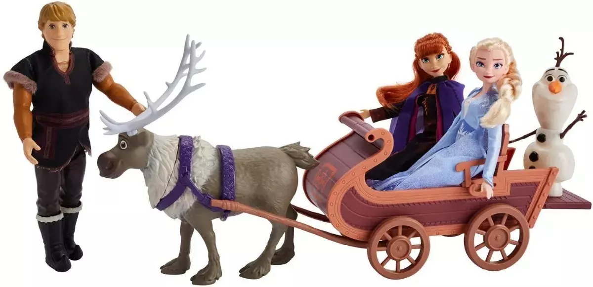 Frozen 2 Carruaje Deluxe + 5 Personajes Elsa Anna -2