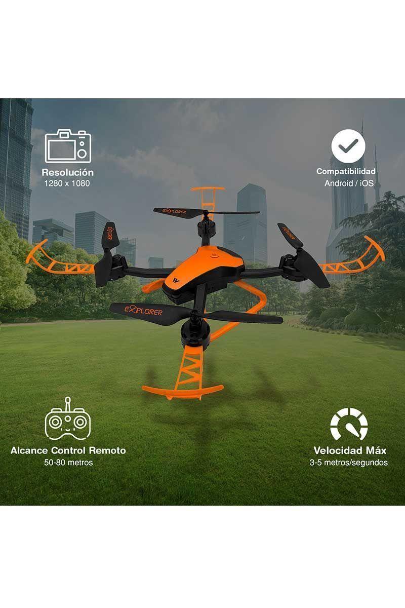 Drone A30 con Cámara HD y WiFi Naranjo-2