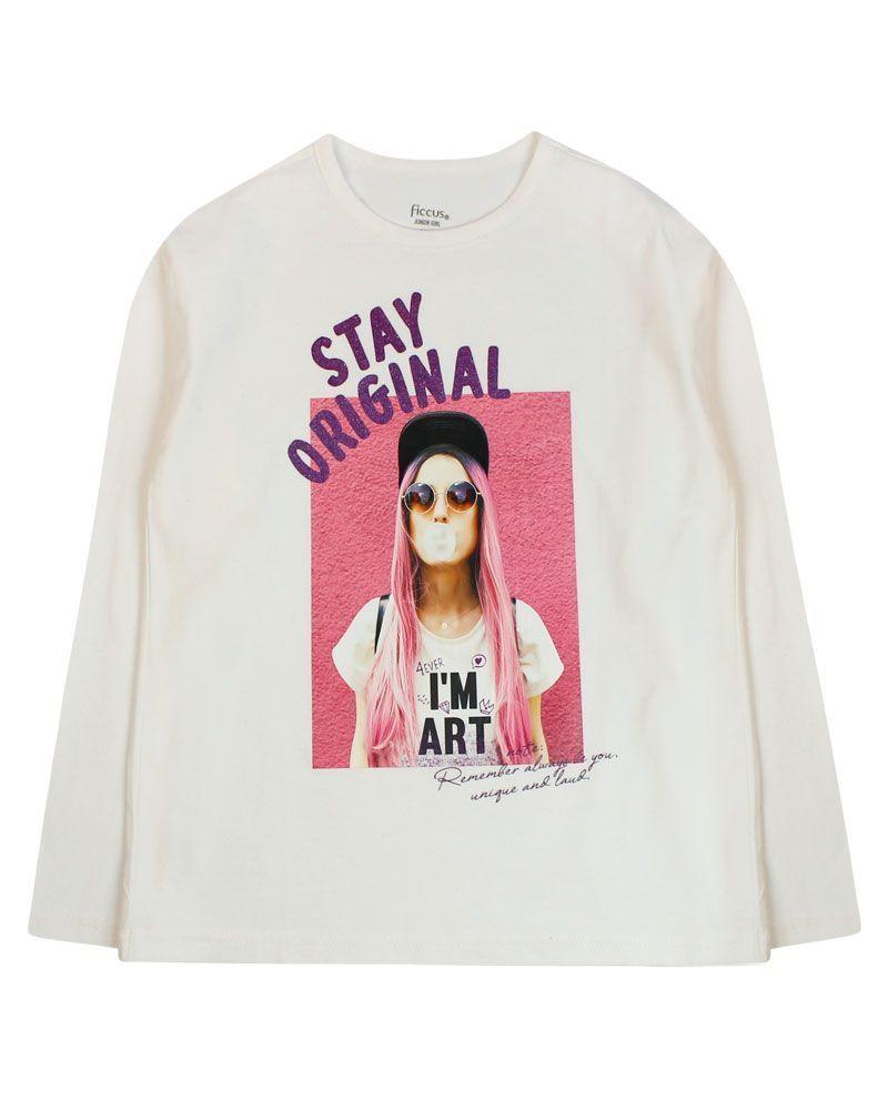 Polera Jr Niña Retro Vibes Ficcus-0