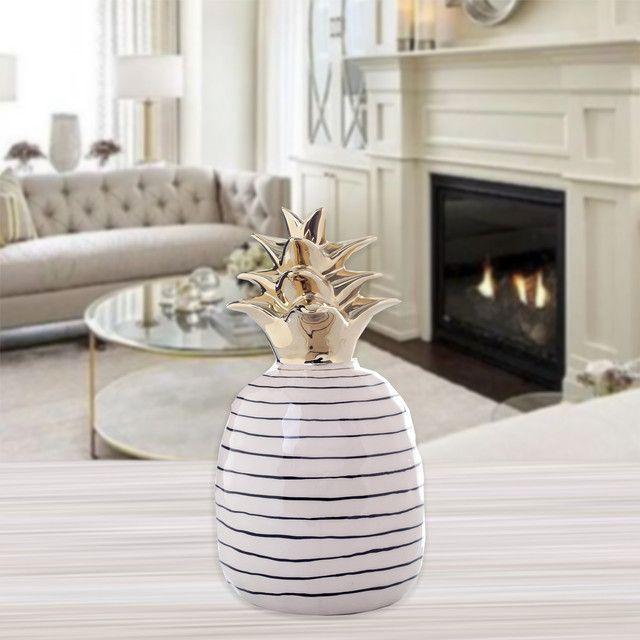 Figura Decorativa Piña Espiral-3