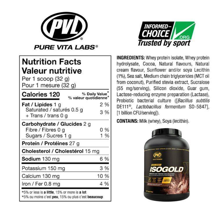 PROTEINA ISOGOLD 5 LIBRAS 73 SERVICIOS - PVL - USA - TRIPLE CHOCOLATE-1