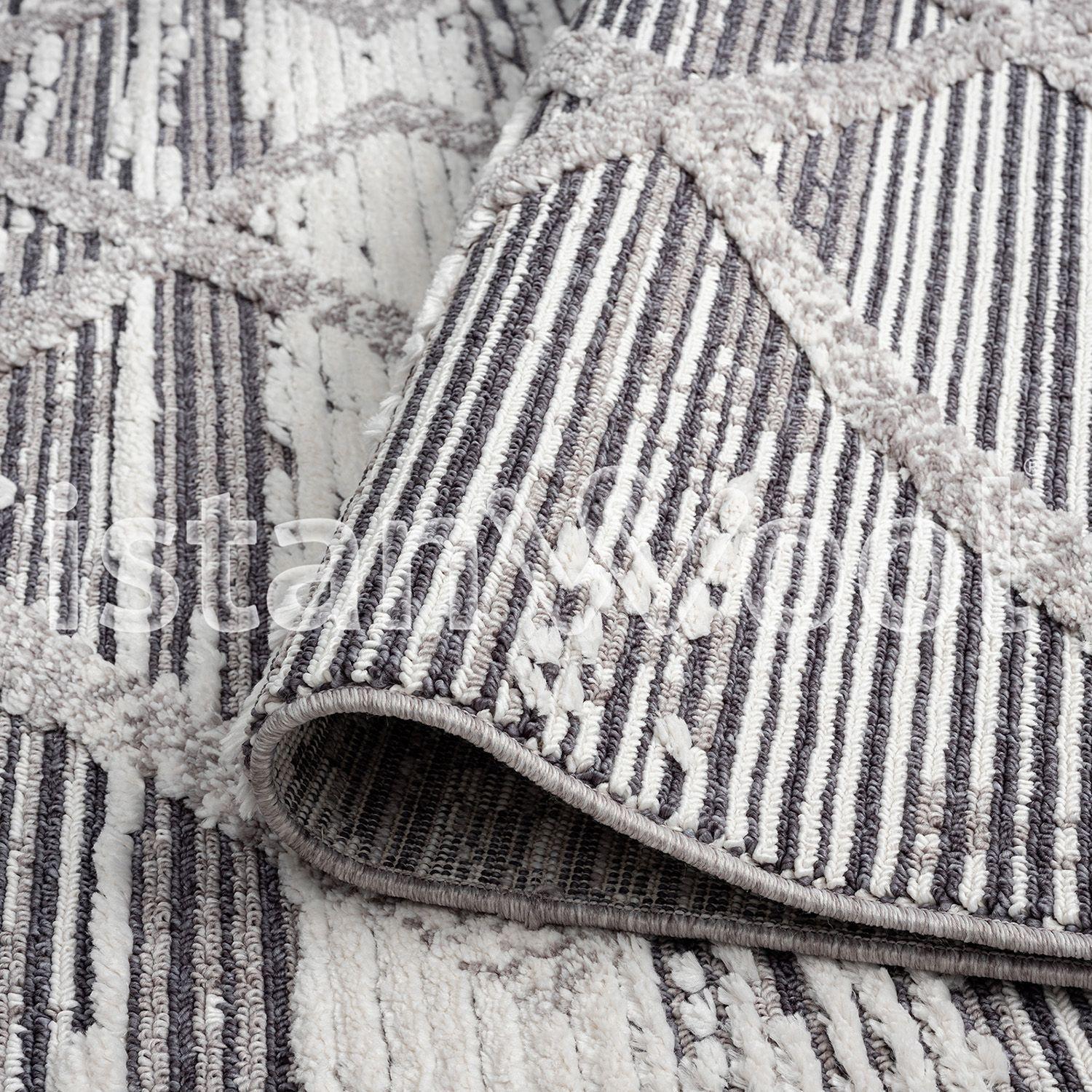 Alfombra Moderna 160x230cms. Gris-2