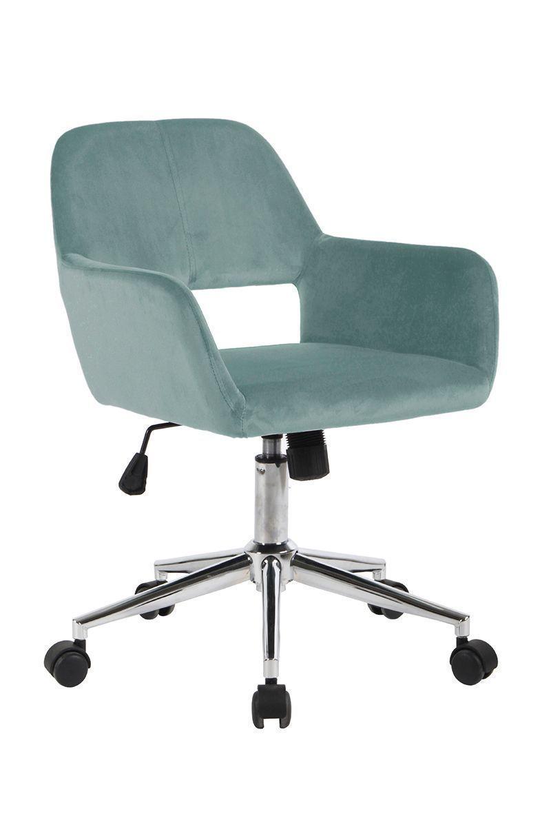 Silla Oficina Cromwell Terciopelo Aqua-0