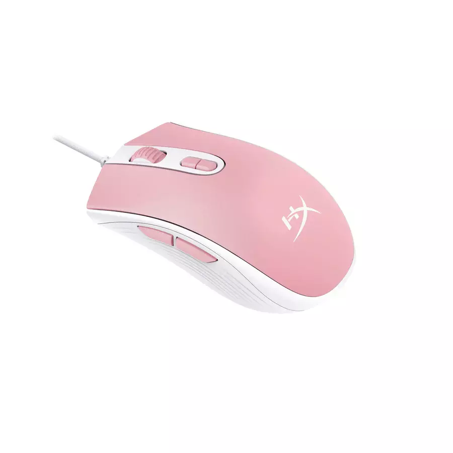 Mouse Gamer HyperX Pulsefire Core, 7 Botones, 6200 DPI, Rosa/Blanco-1