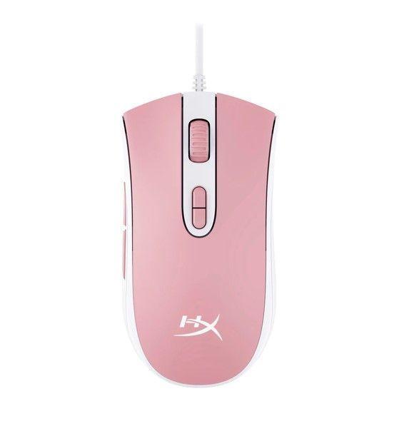 Mouse Gamer HyperX Pulsefire Core, 7 Botones, 6200 DPI, Rosa/Blanco-0