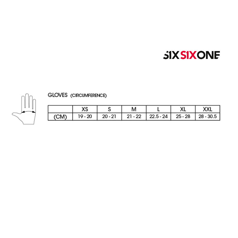 Guante de Bicicleta Sixsixone Raji Negro Blanco-2