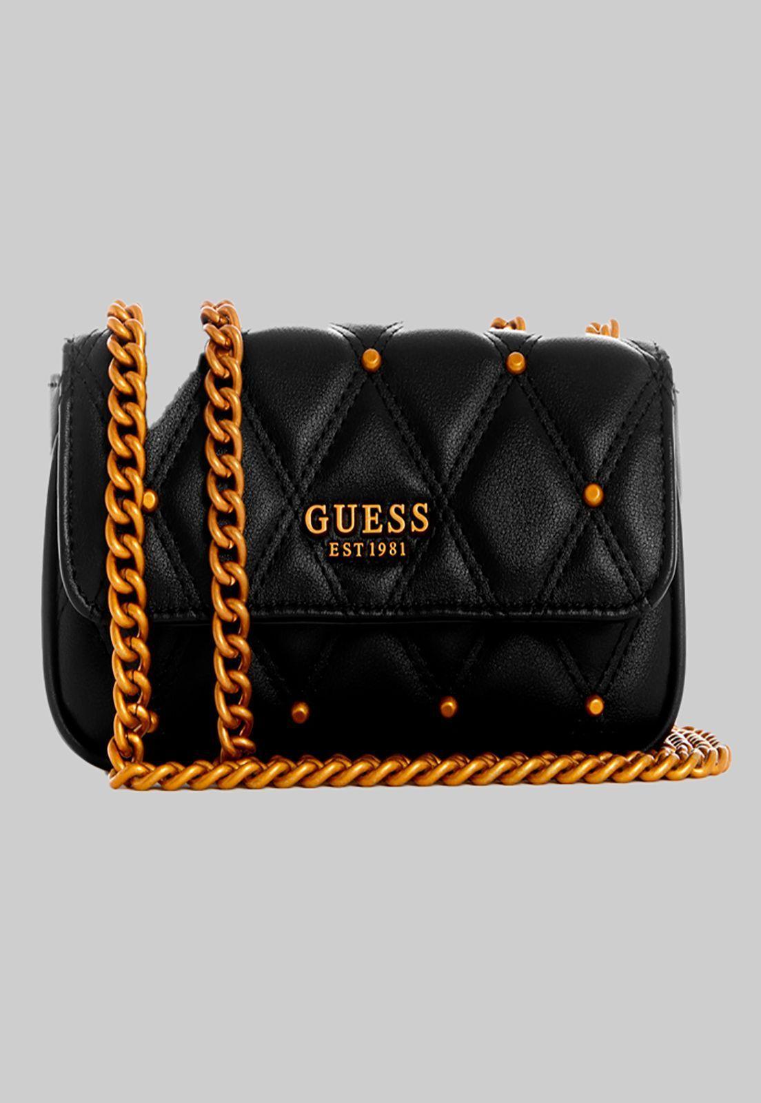 Mini Cartera Triana Micro Mini Bla Negro Guess-0