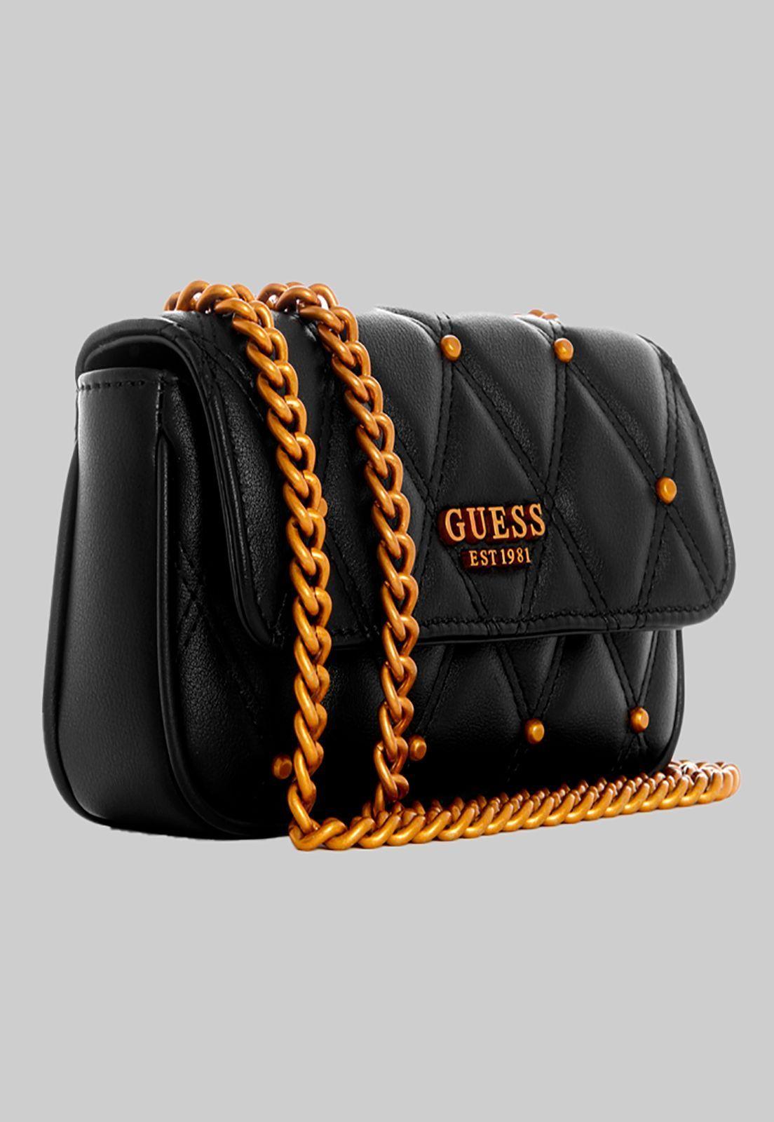 Mini Cartera Triana Micro Mini Bla Negro Guess-1