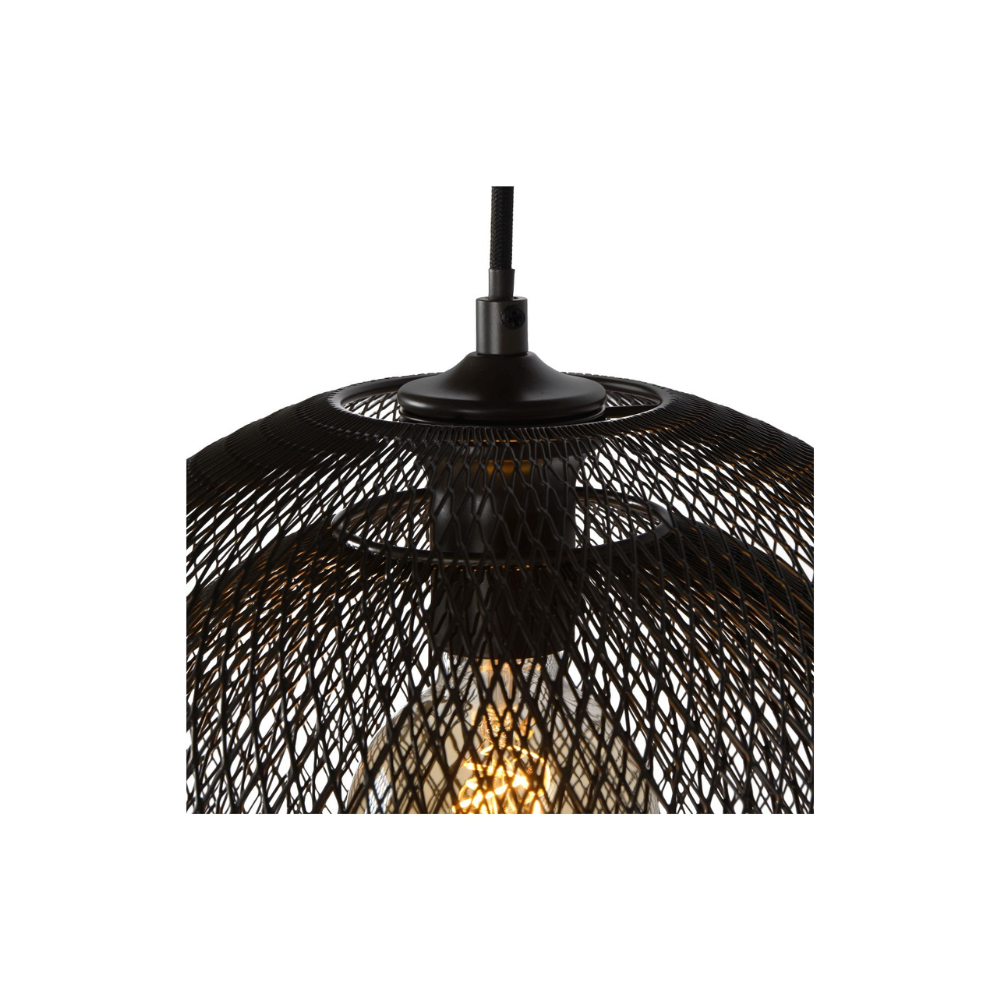 Lámpara Colgante Mesh Negro 2xE27-2