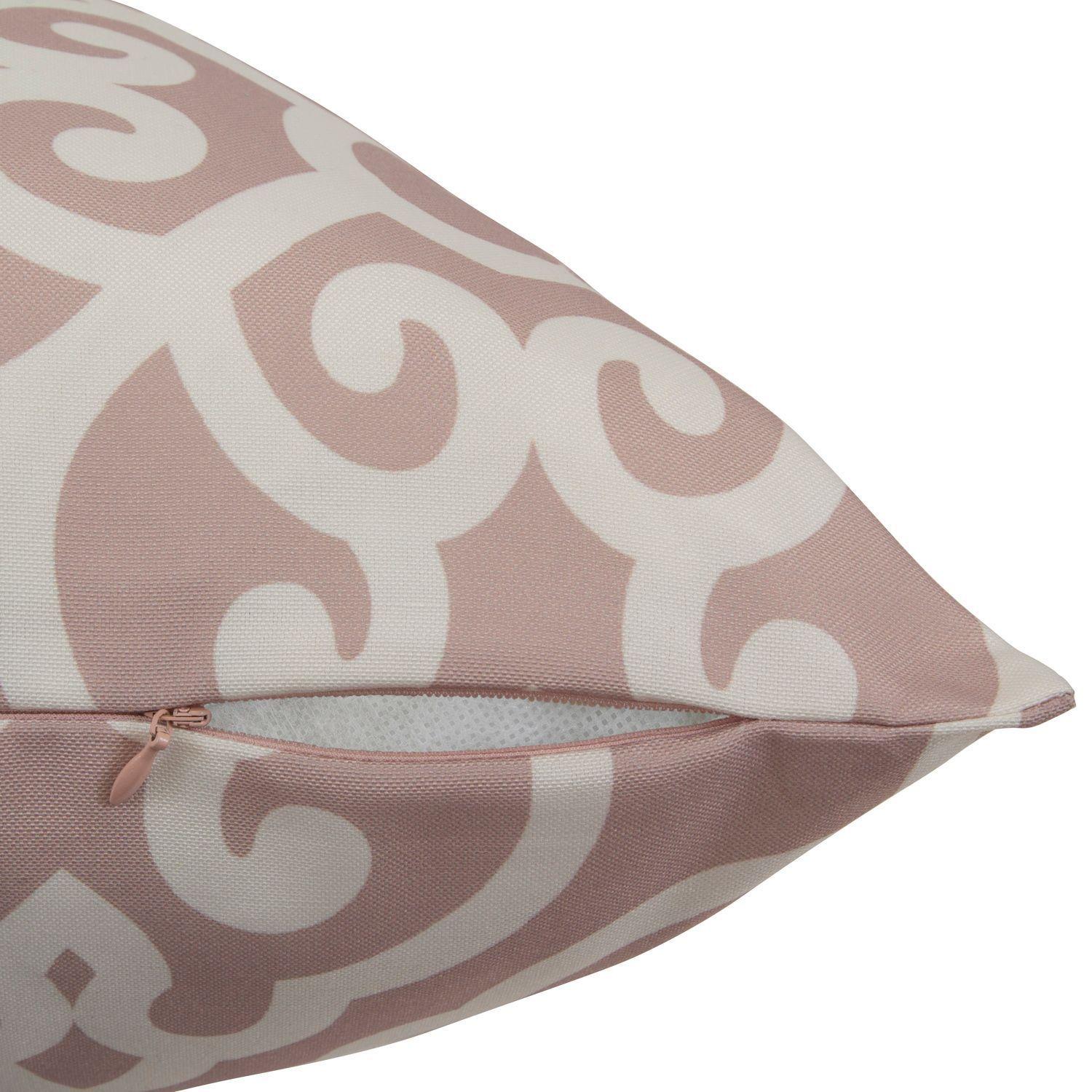 Cojin Mas Funda Decorativa Palais Palo Rosa 45x45 Cm-2