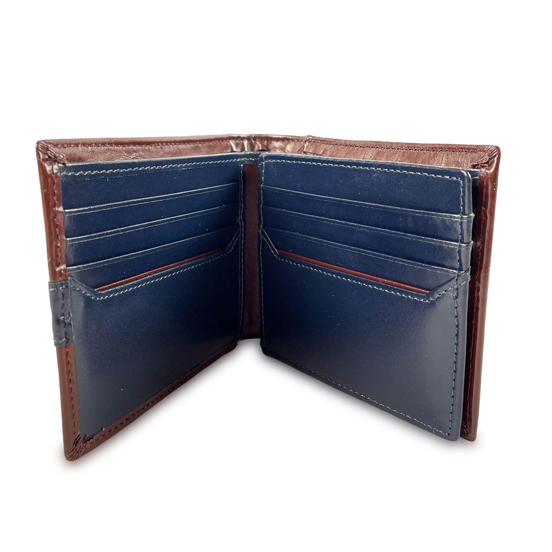 Billetera Invictus 577 Marrón/Azul-2