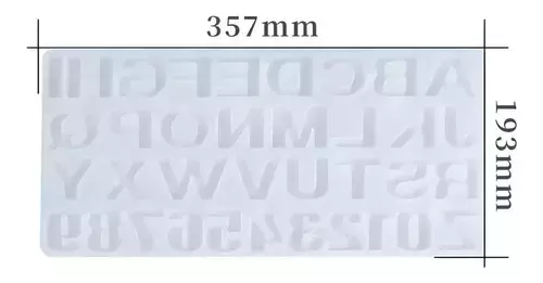 X2 Molde De Silicona Letras Moldes Silicona Resina 36cavid-3