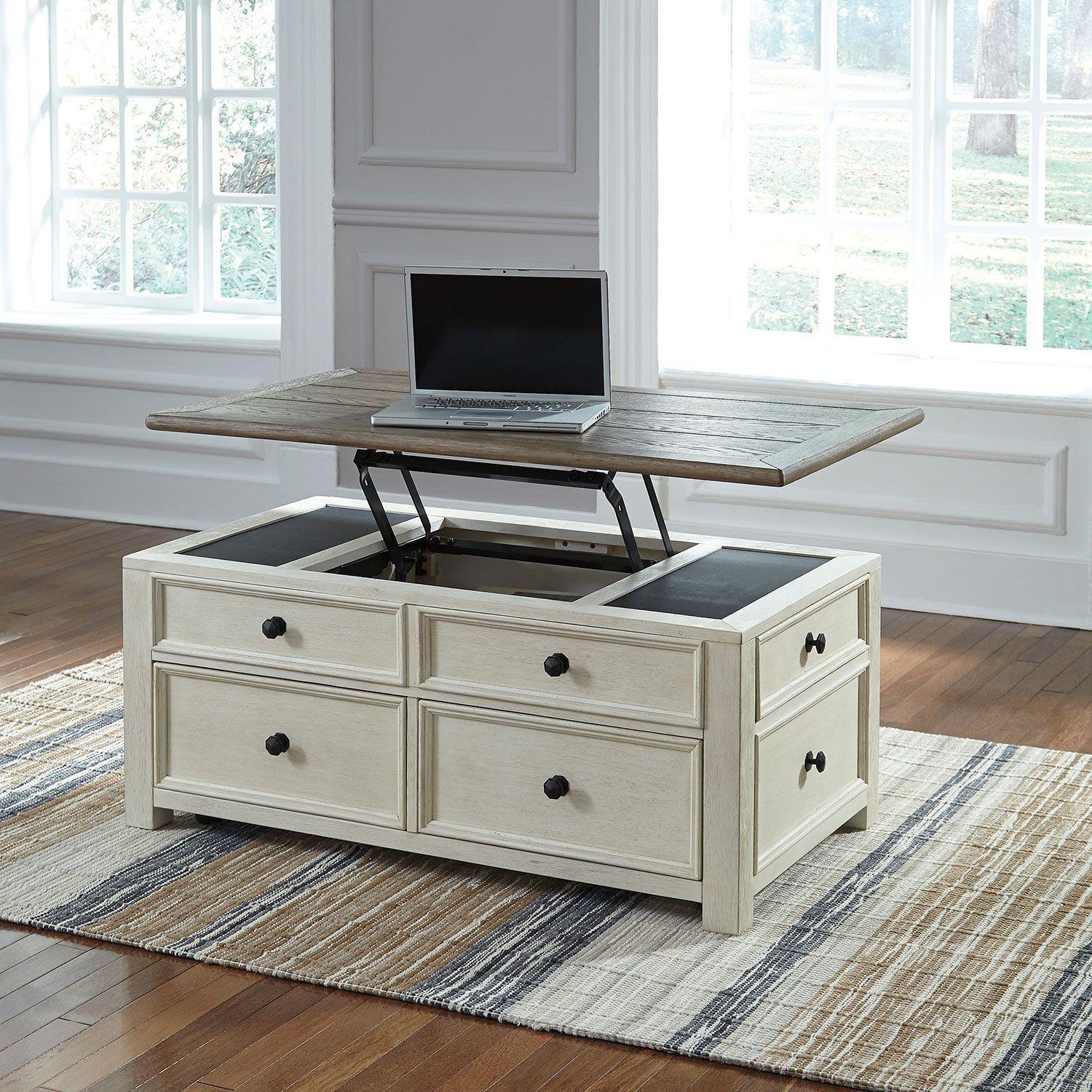 Mesa de centro cubierta elevable Bolanburg 4 cajones-2