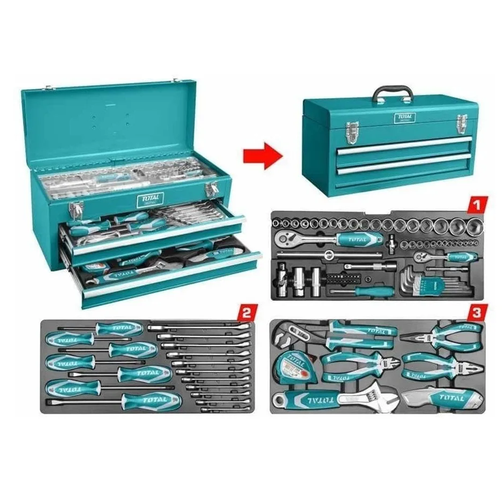 Caja Organizadora PortaHerramienta 97 Piezas Total-1