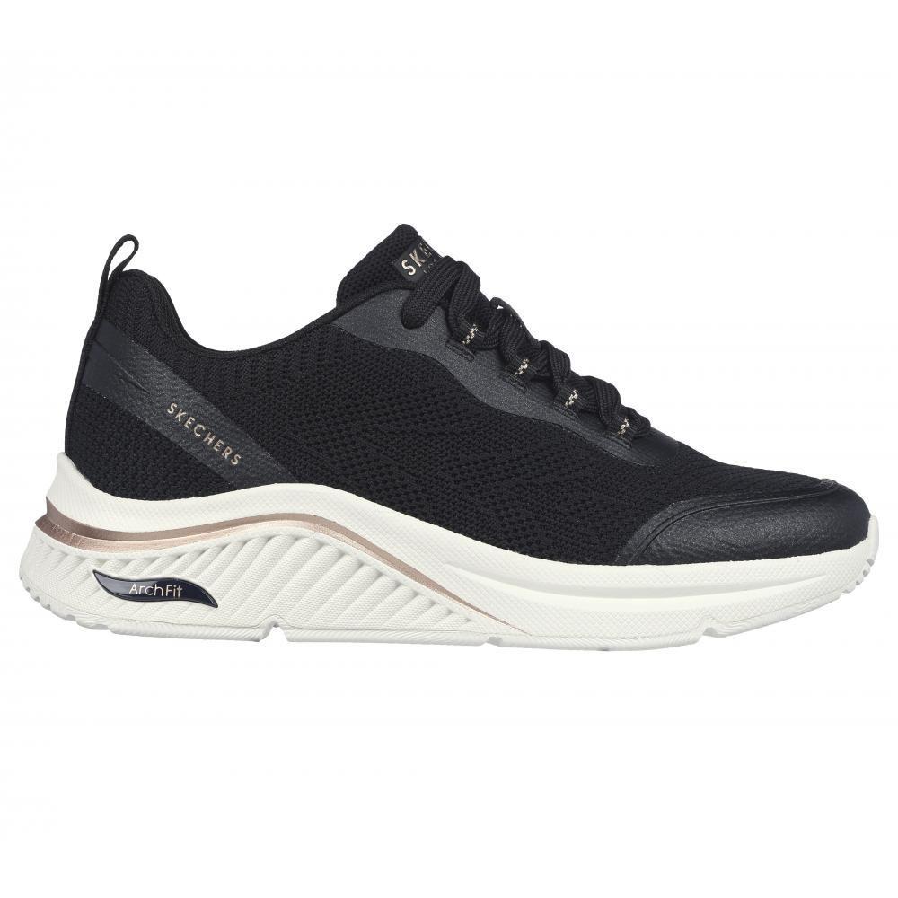 Zapatilla Mujer Arch Fit SMiles Negra Skechers-4