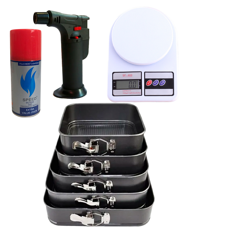 Molde Reposteria 5 Pzs + Balanza Soplete Gas150ml-0