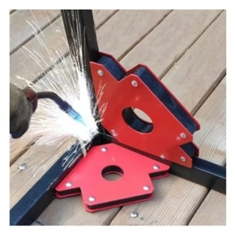 Pack 4 Escuadra Magnetica 25Lbs 3Pulg Soldar Total-2