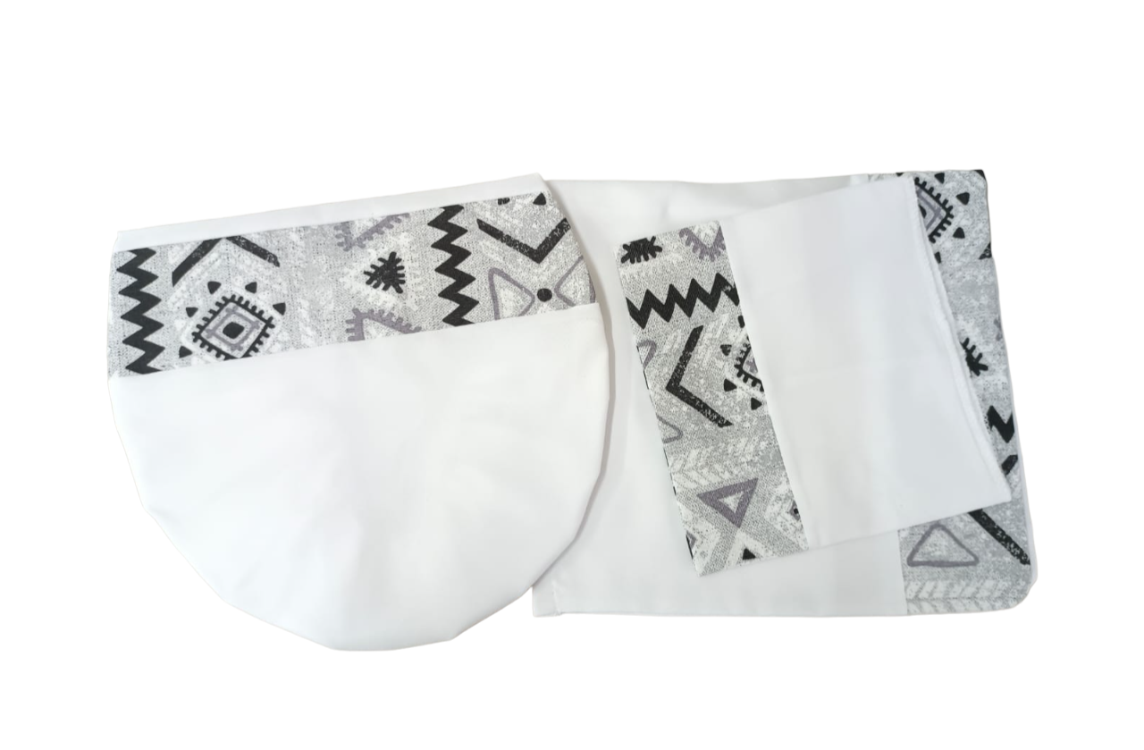 Set Baño Gretas Negras -0