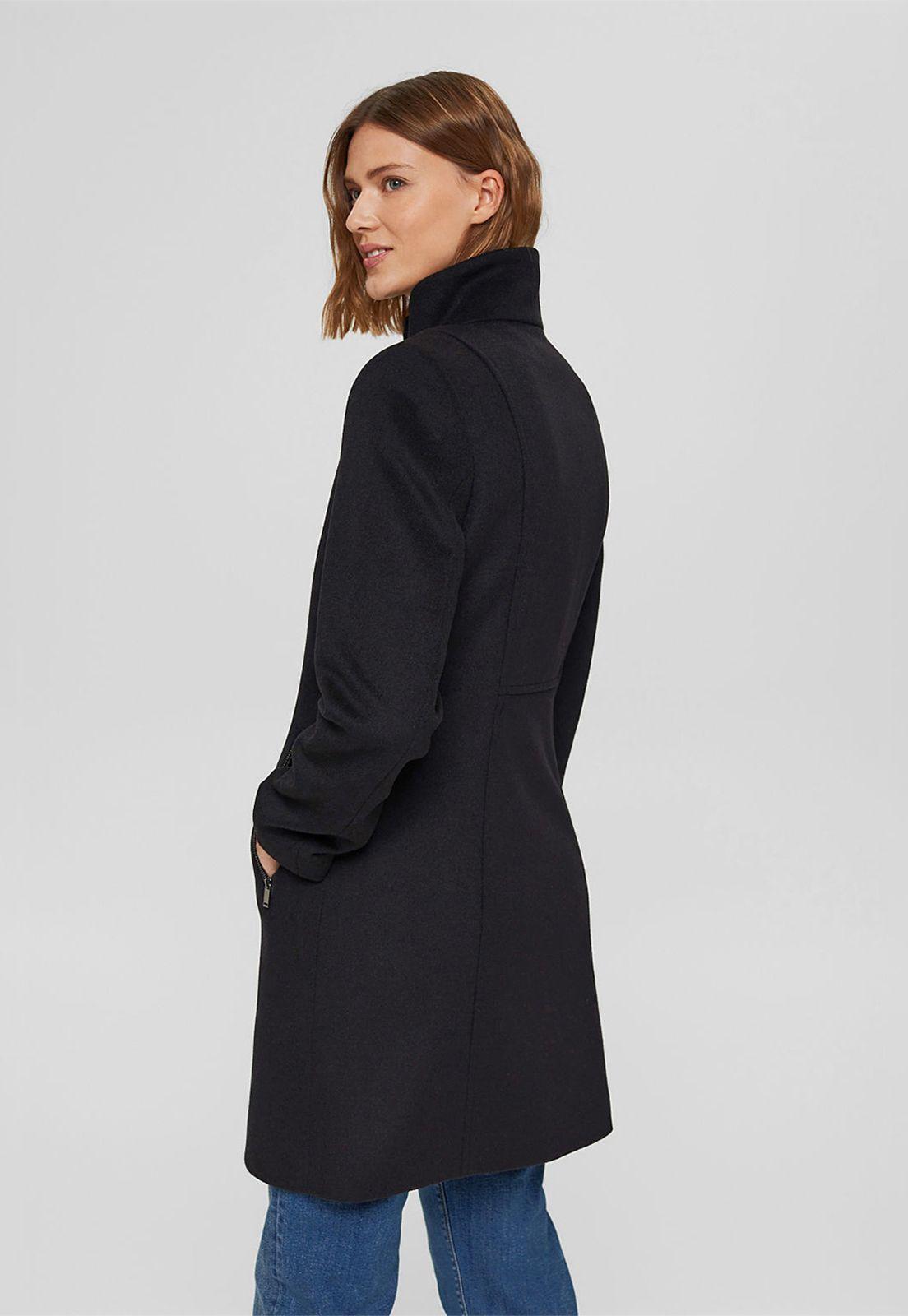 Abrigo En Mezcla De Lana Esprit-1