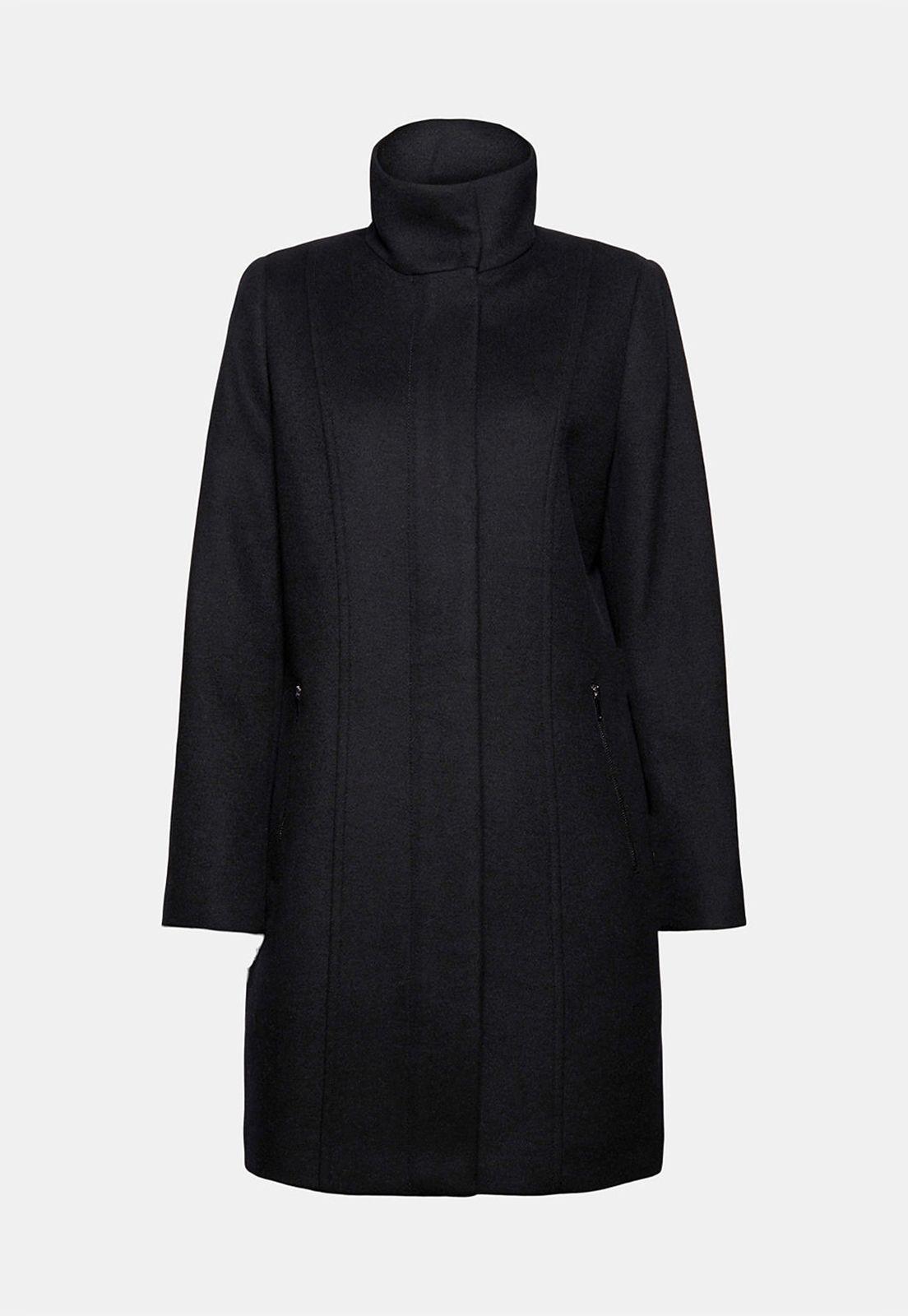 Abrigo En Mezcla De Lana Esprit-3