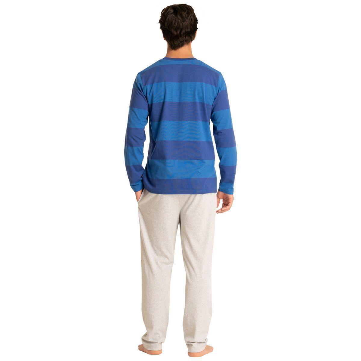 Pijama Largo Algodón Hombre Universidad Católica C2 Top-1