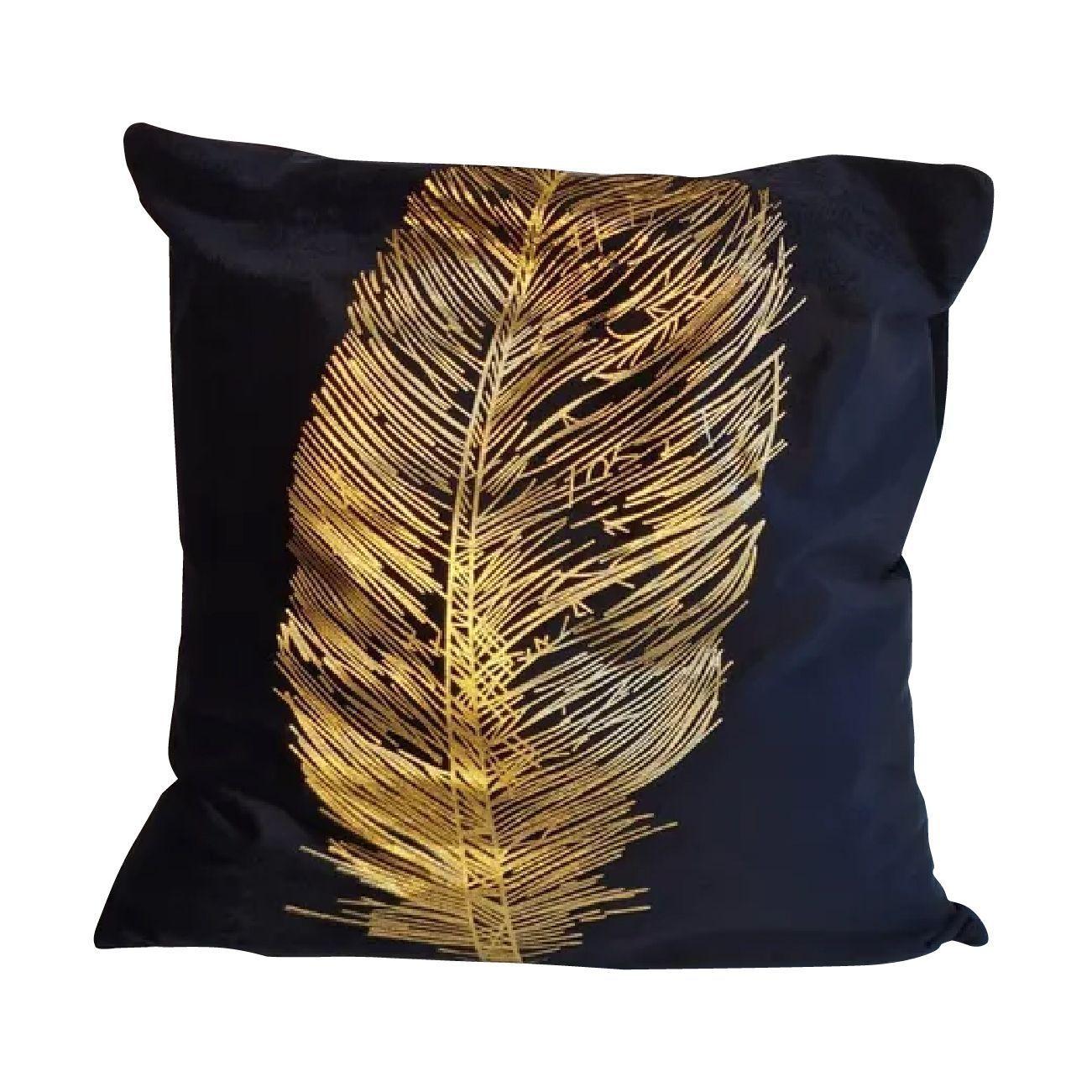 Funda Para Cojin Nordicas - Negra - Pluma Grande 26-0