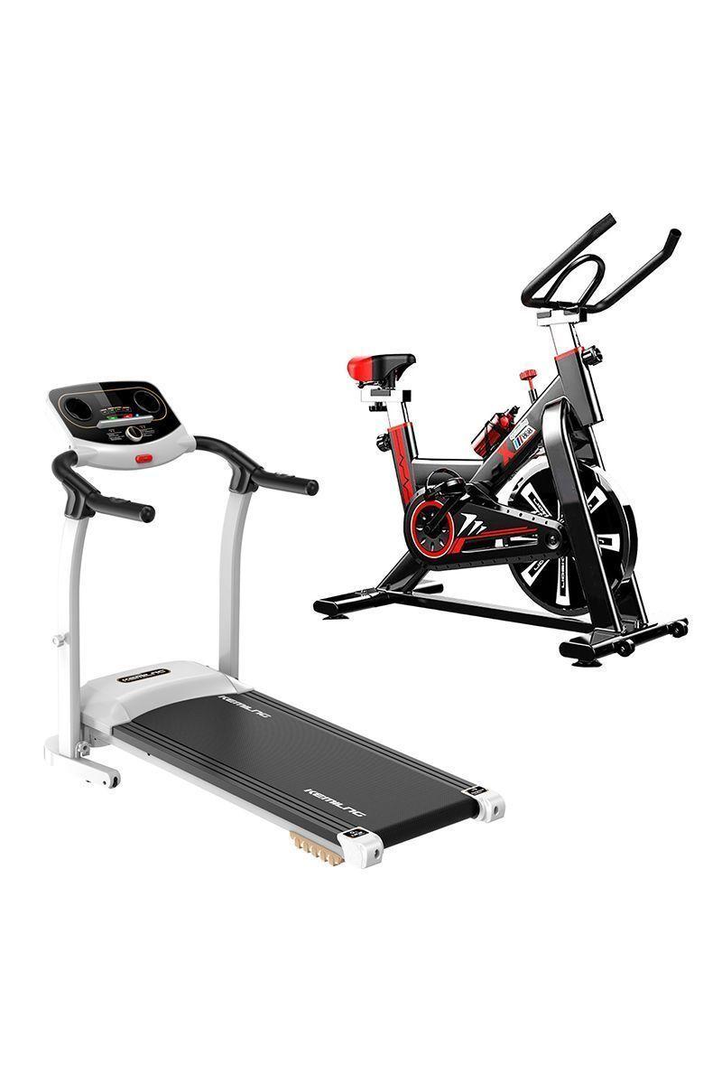 Pack Trotadora M201 + Spinning Home Blanco-0