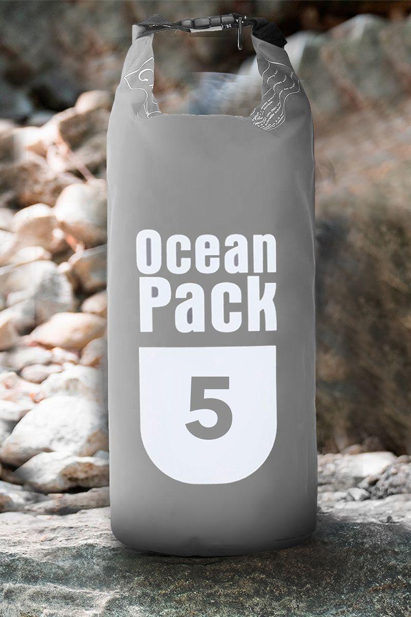 Bolsa Impermeable 5L Outdoor Rafting Trekking Gris-5