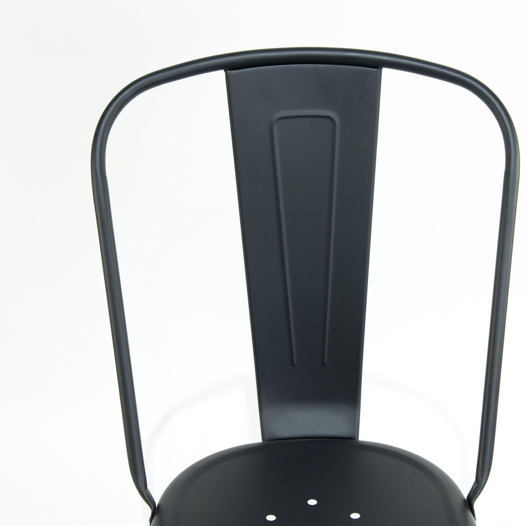 Silla Tolix Metálica Negra-3