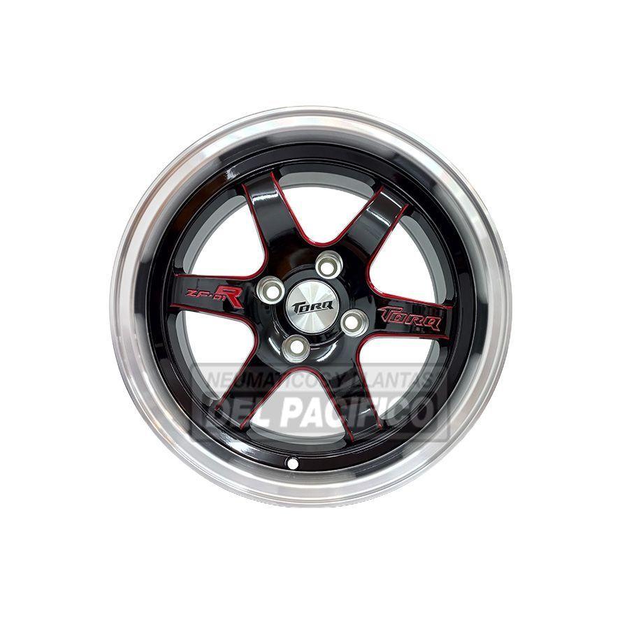 SET 4 LLANTAS -15X7 4X100 ET35 BKSR ZFR-0