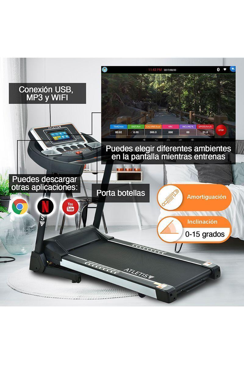 Trotadora Atletis Elite DS600 TFT 10" WIFI Negro-4
