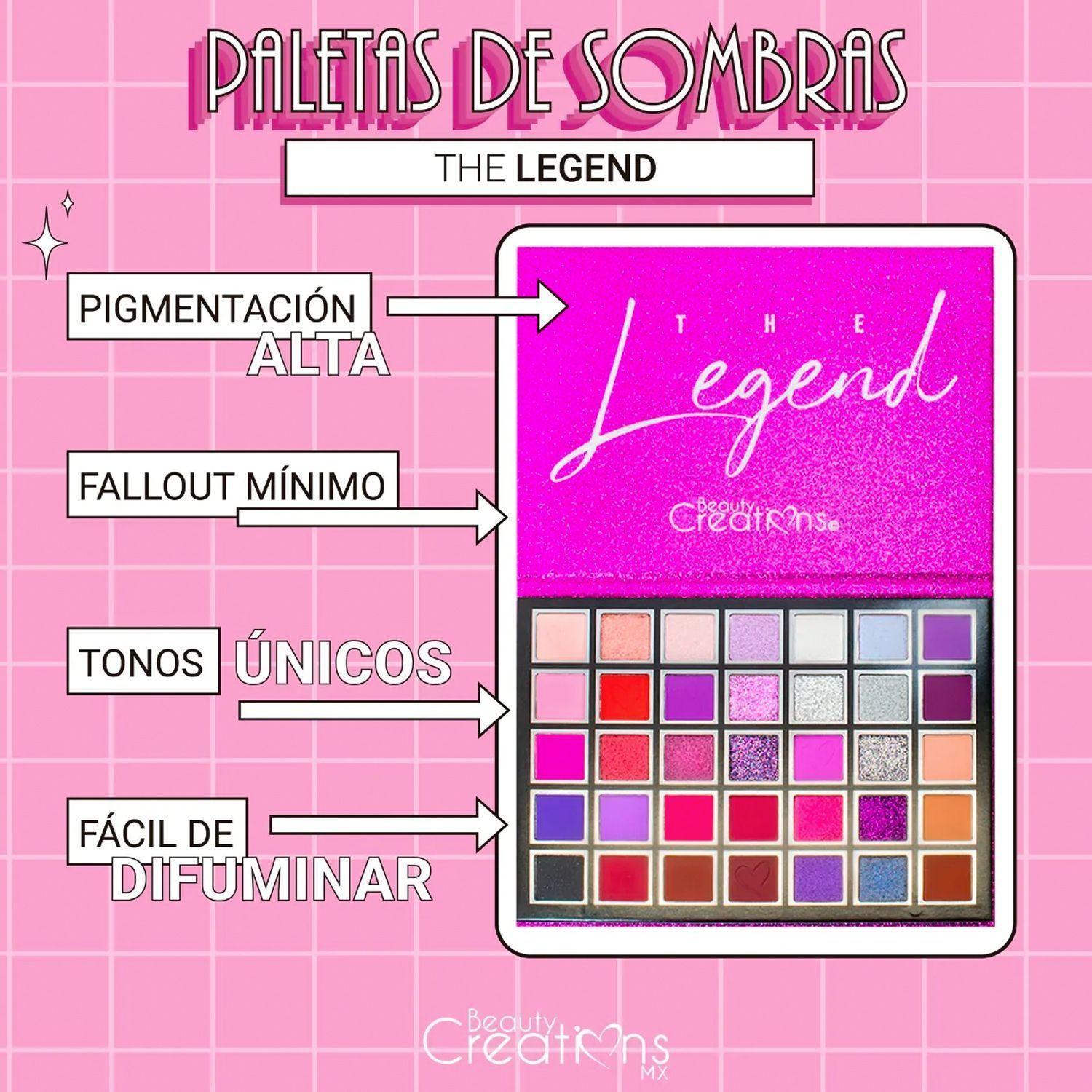 Paleta de sombras "The Legend" Beauty Creations-5