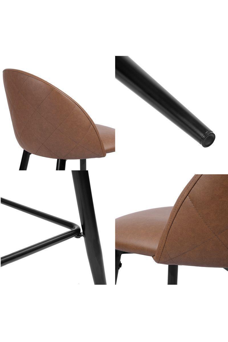 Pack 4 Sillas Bar Pu Taburetes-4