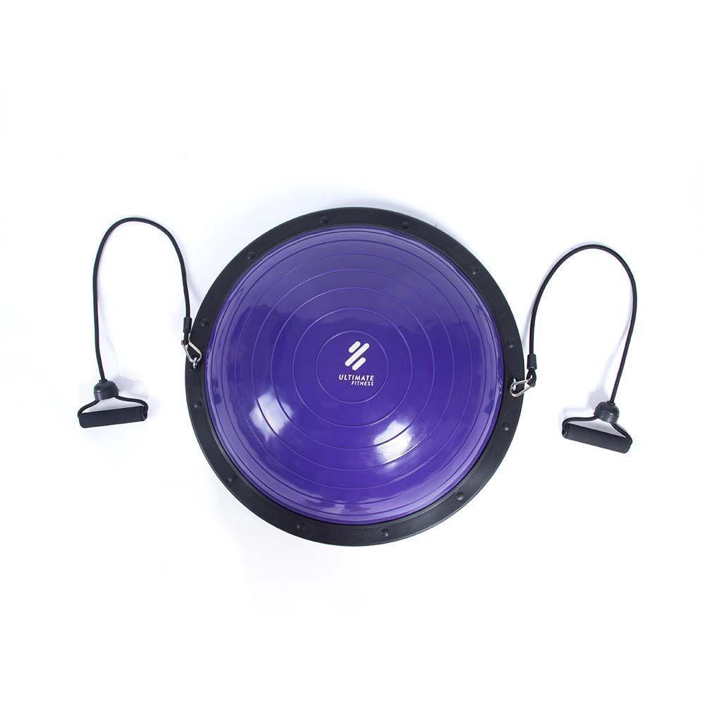 Bosu Balance Ball con Manillas Morado-0