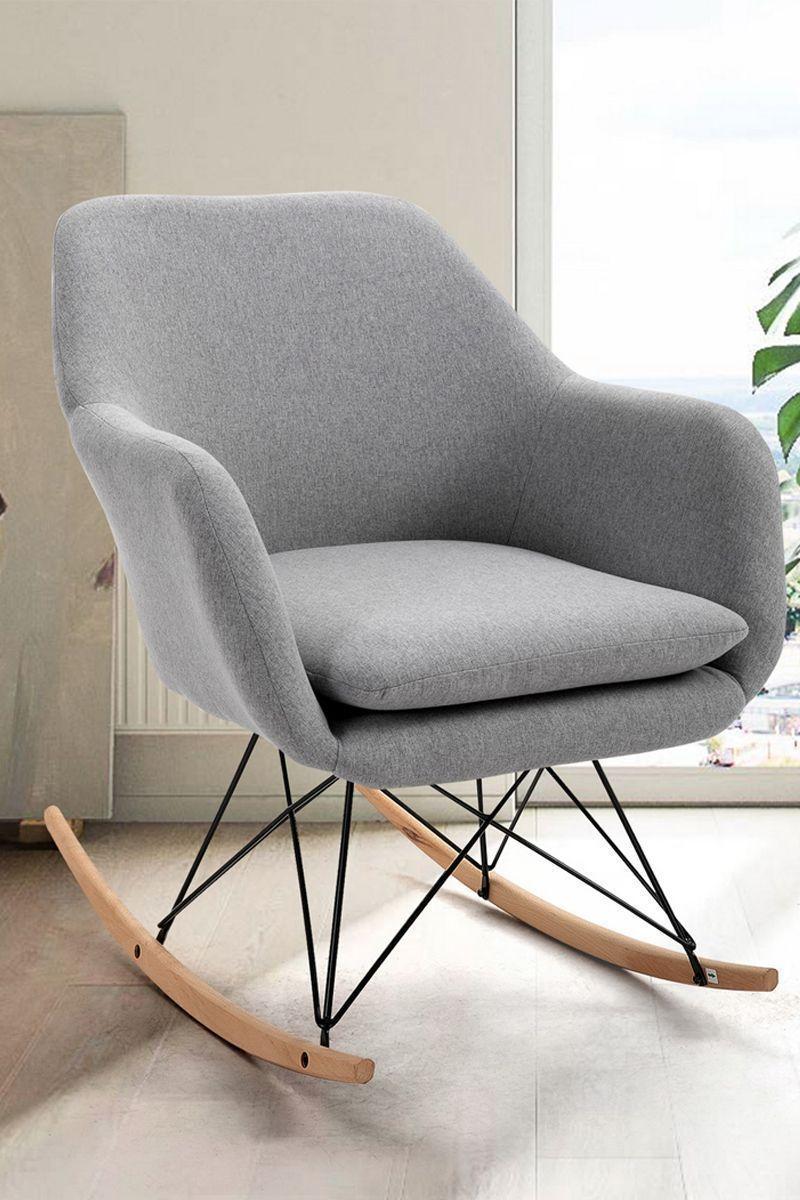 Mecedora Sitial Dottie Apoyabrazos Gris-5