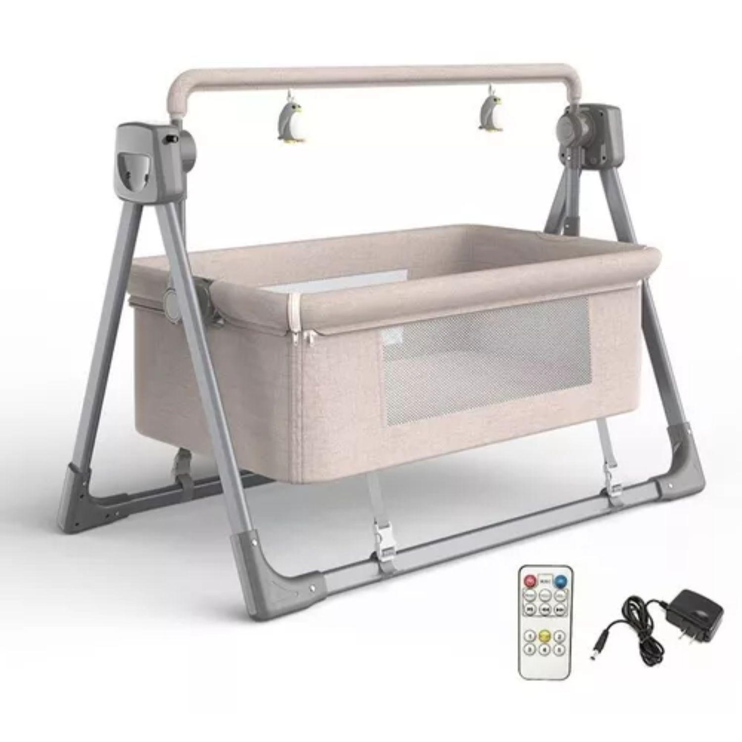 Cama Cuna Mecedora Eléctrica Para Bebé-3