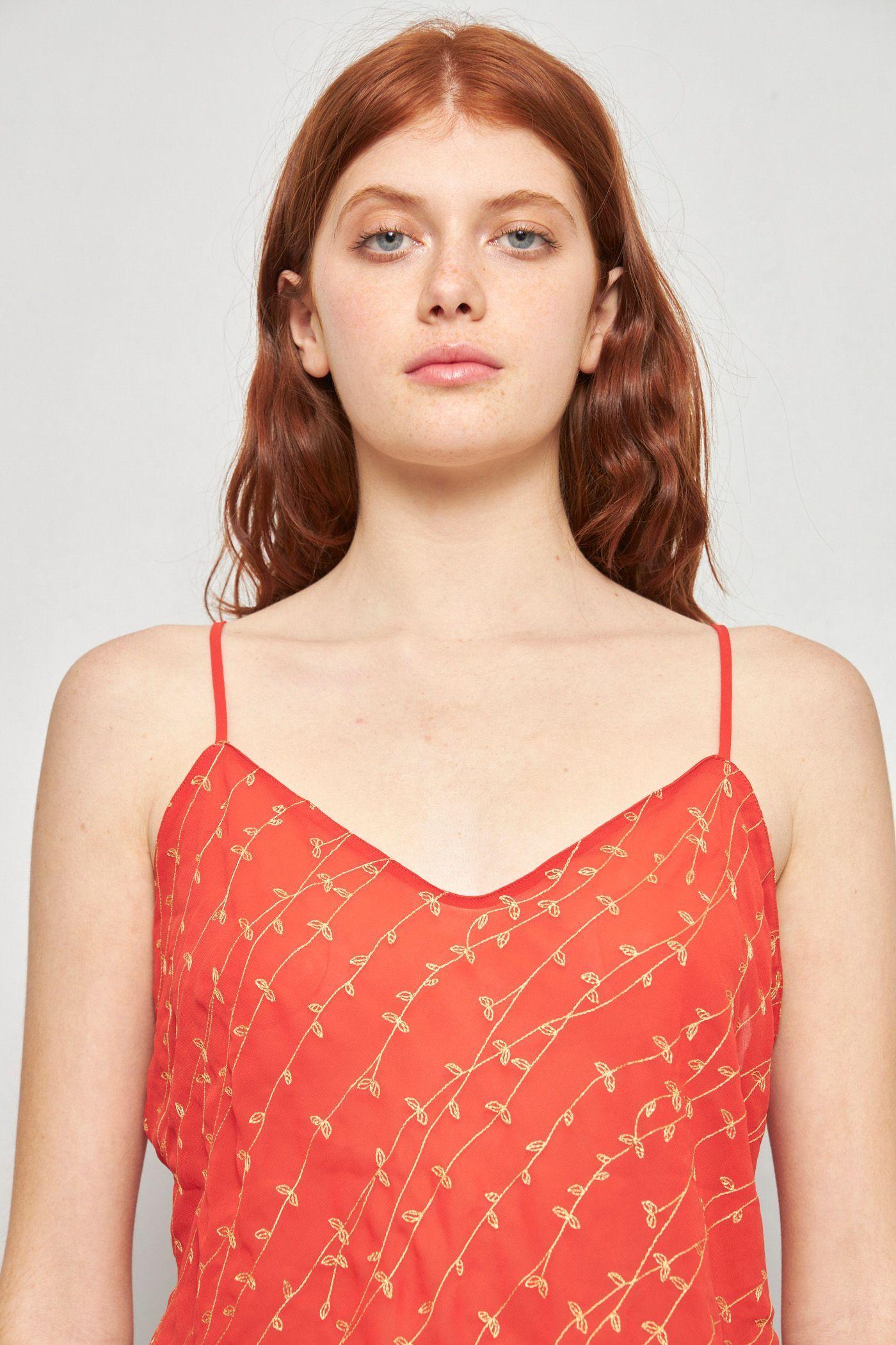 Blusa casual reciclado naranja victorias secret talla L -4