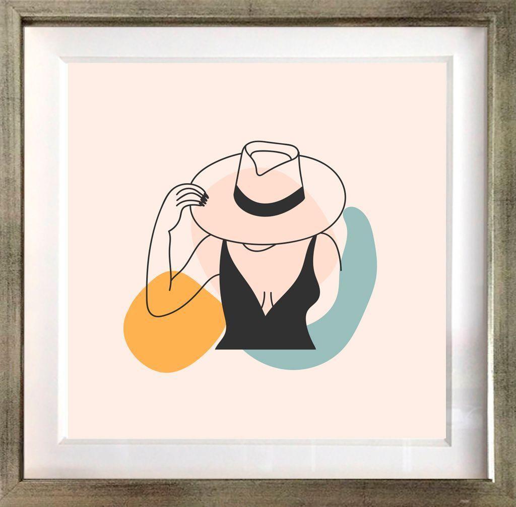 Set 3 Cuadros Actitud 40x50 Marco Plateado-2