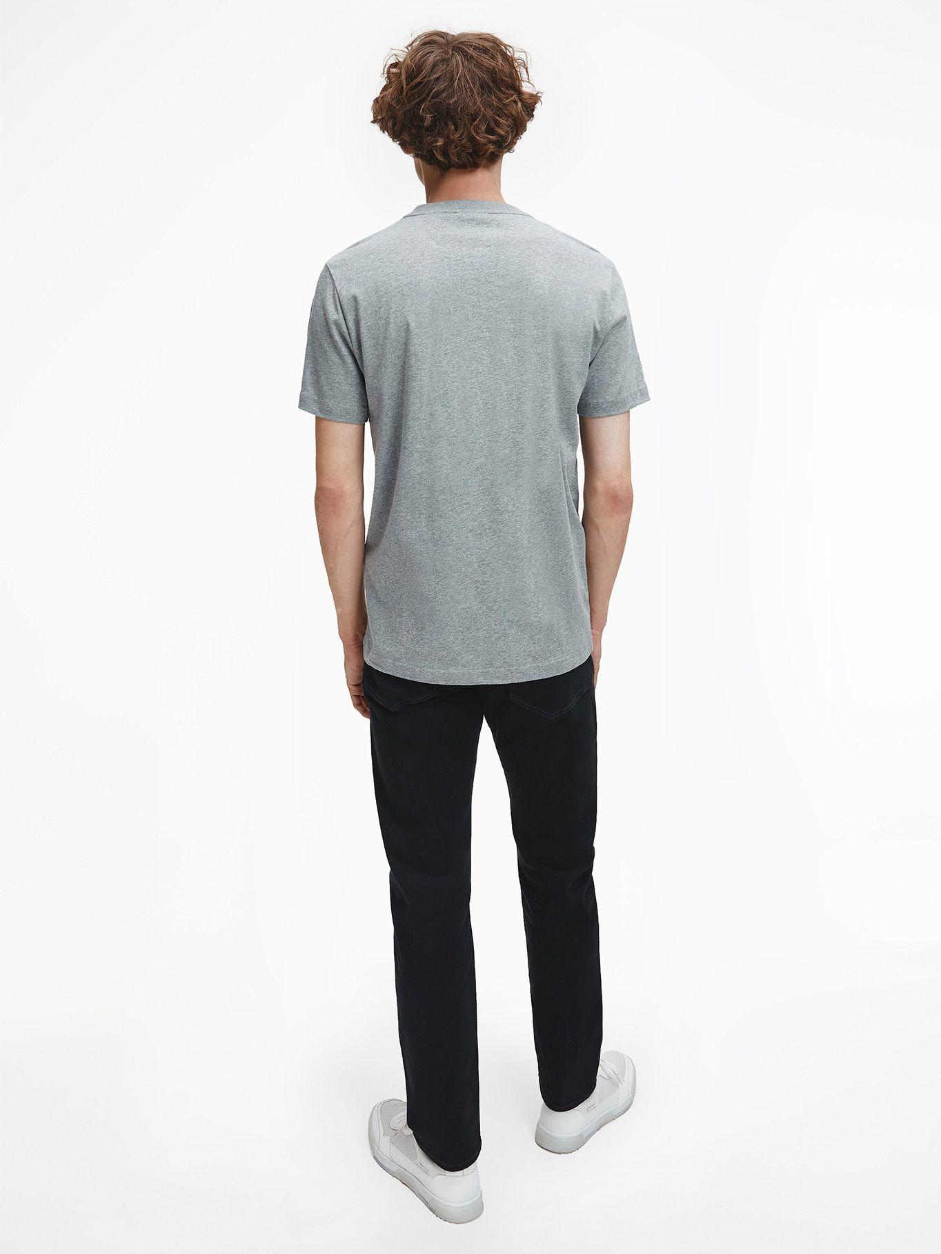 Polera Cotton Front Logo Gris Calvin Klein-2