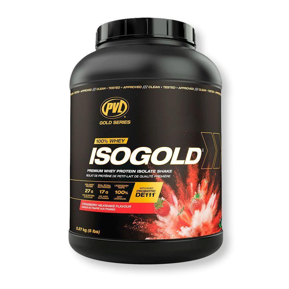 PROTEINA ISOGOLD 5 LIBRAS 73 SERVICIOS - PVL - USA - FRUTILLA-0