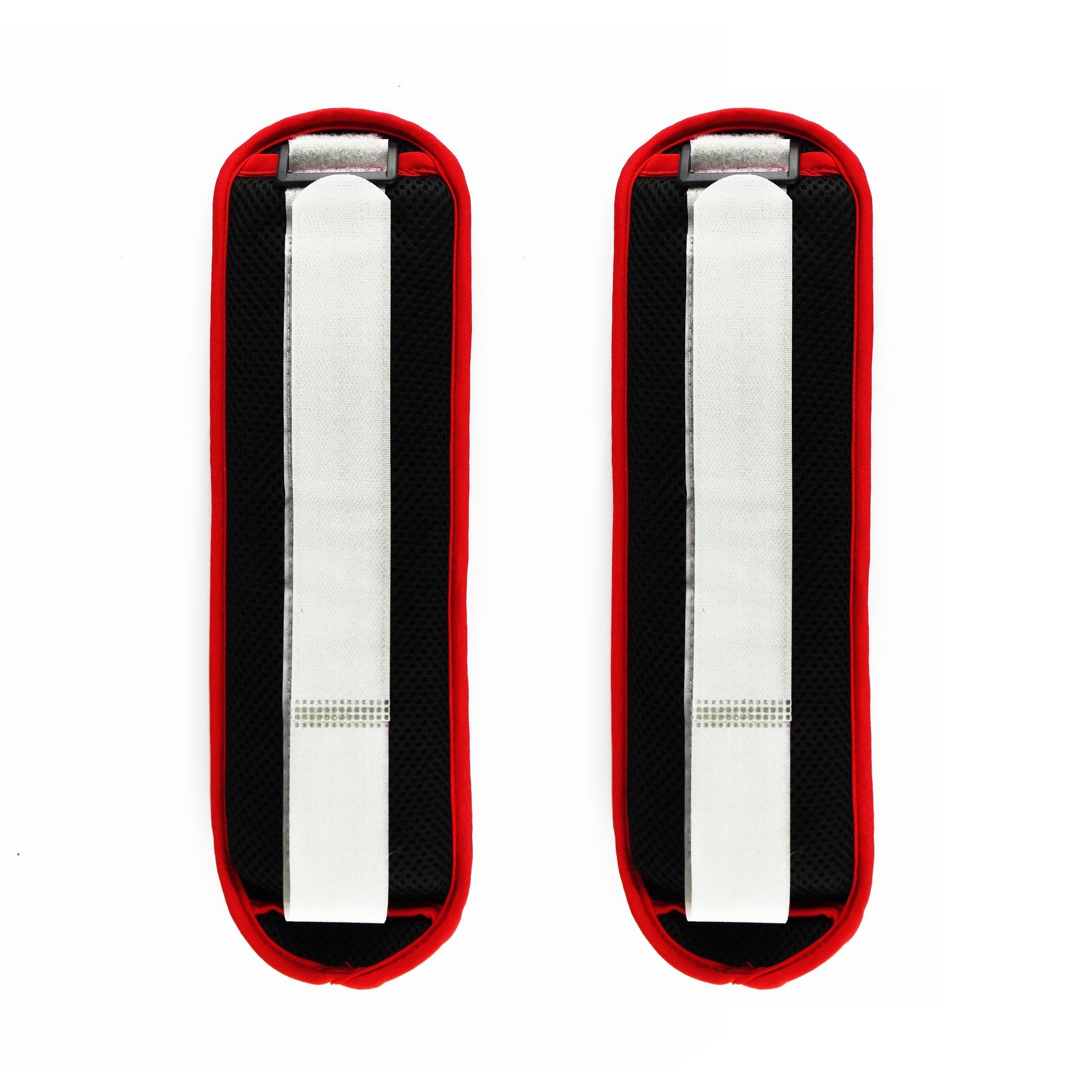 PAR PESO MUÑECAS/TOBILLOS 2 KG NEGRO-ROJO-1